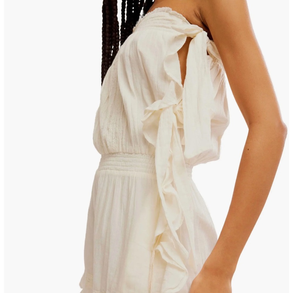 Free people feeling’ fancy strapless cotton romper